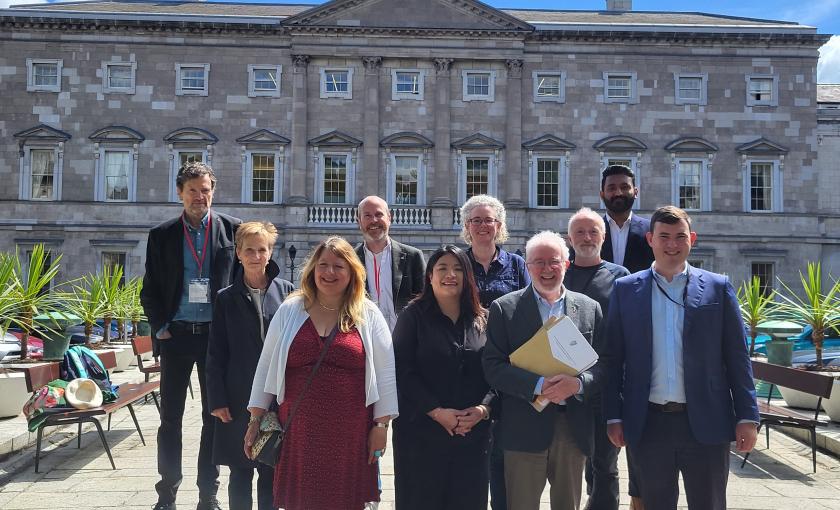 Green Party representatives at Bill launch