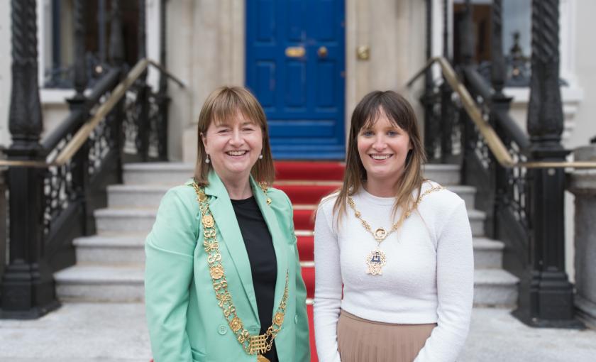 Lord Mayor of Dublin Cllr Caroline Conroy and Deputy Lord Mayor Cllr Darcy Lonergan