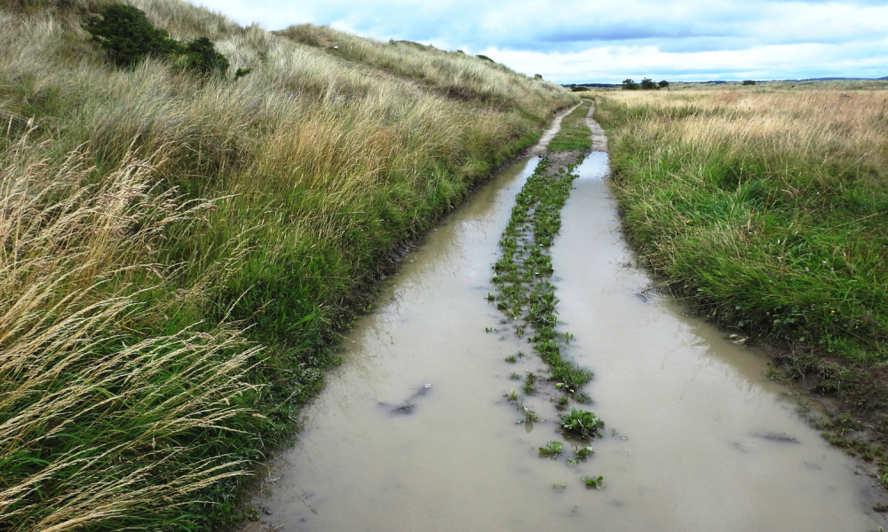 Irish flooding - stock image