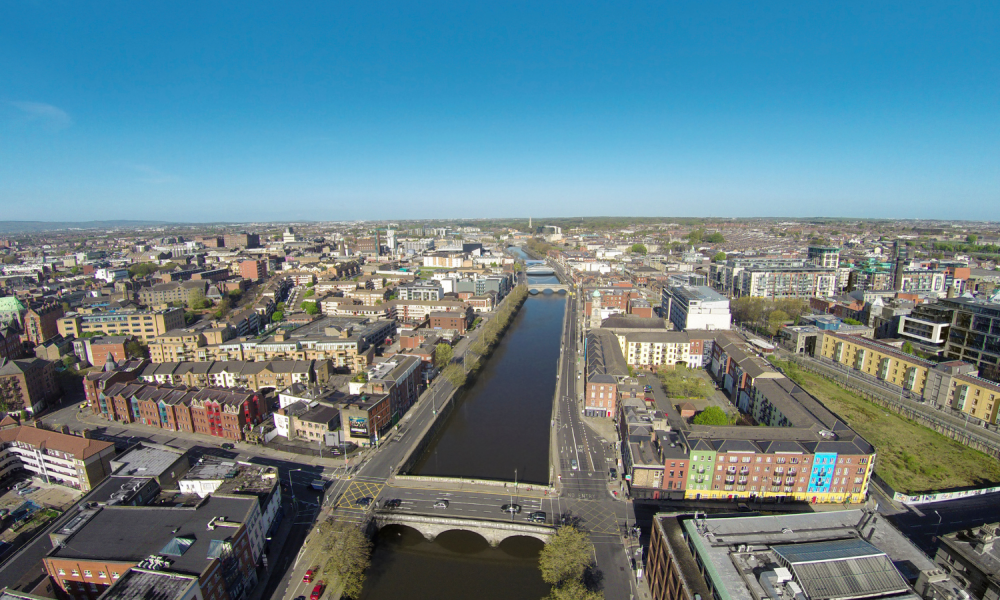 Irish town - stock image