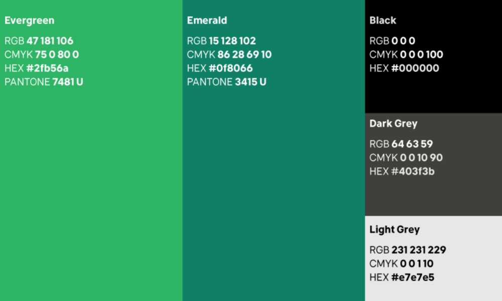 Green Party brand colours