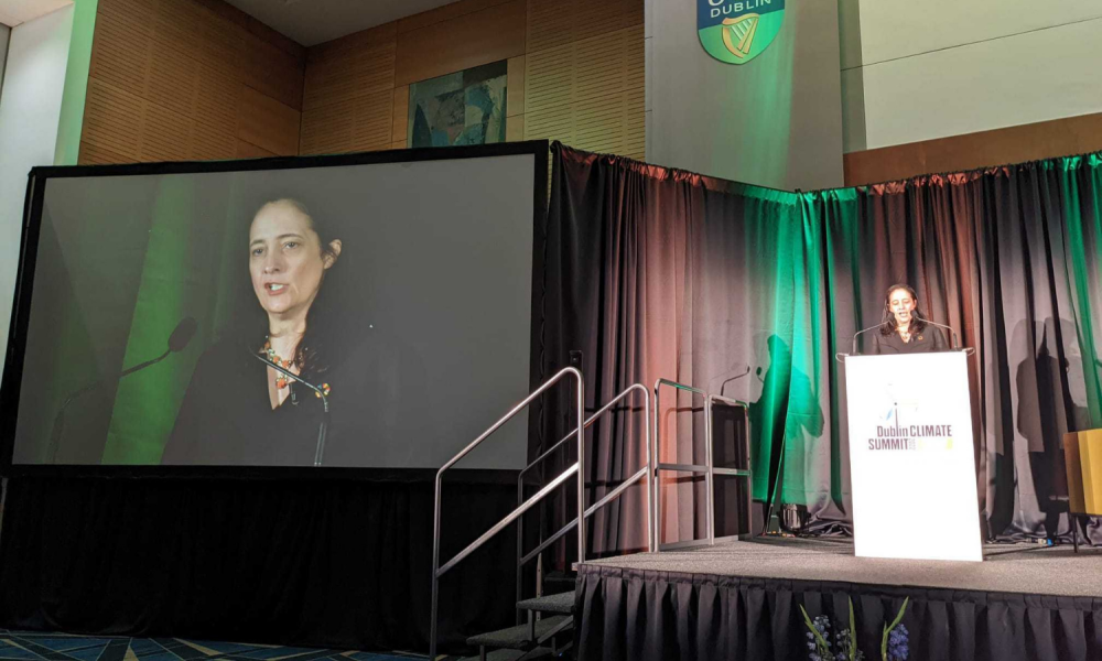 Catherine Martin at the Dublin Climate Summit