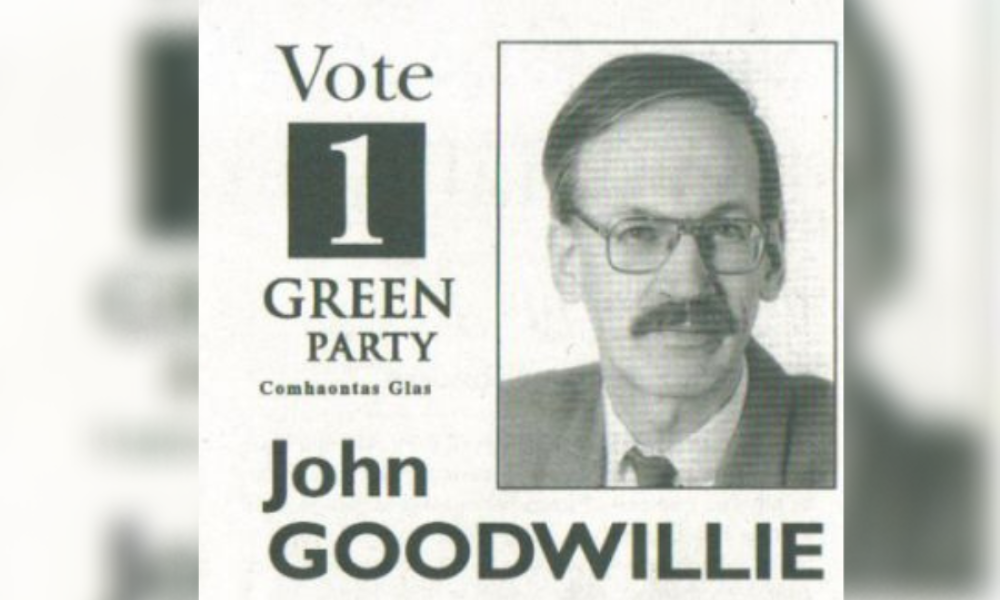 Green Party candidate John Goodwillie