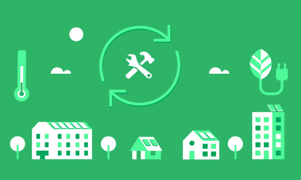 Green Party retrofit graphic