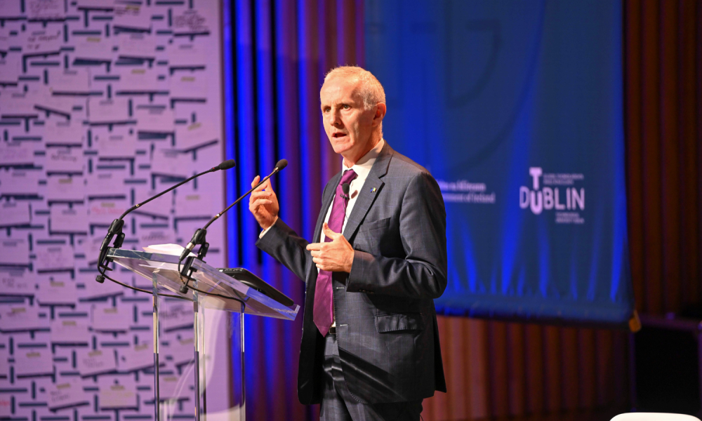 Ciarán Cuffe MEP speaking at the Walk 21 Conference