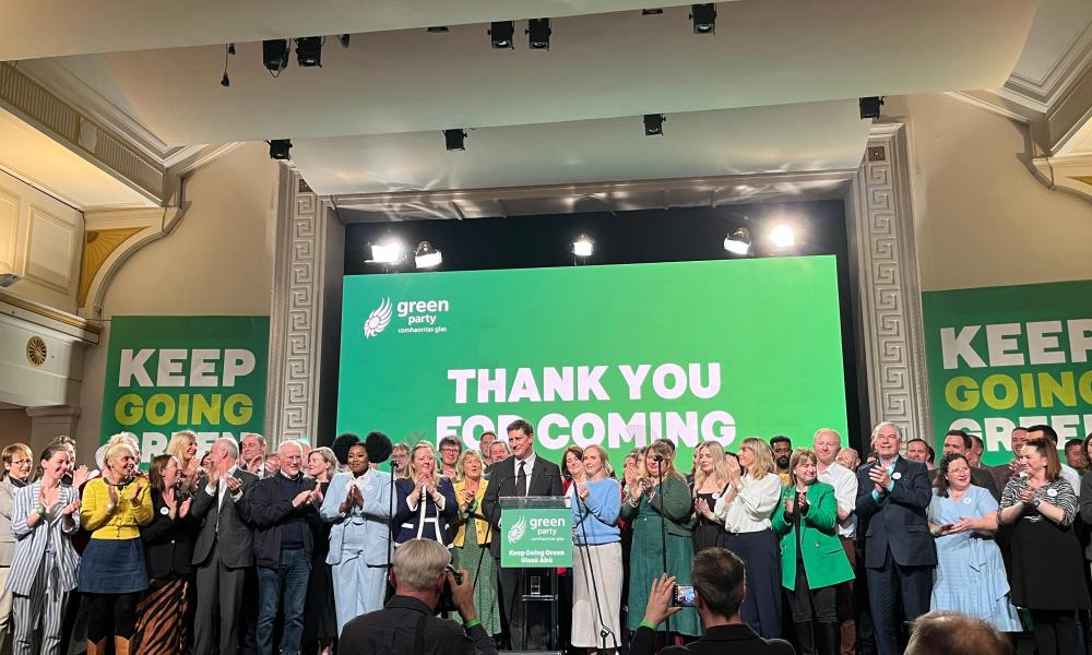 Candidates on the convention stage