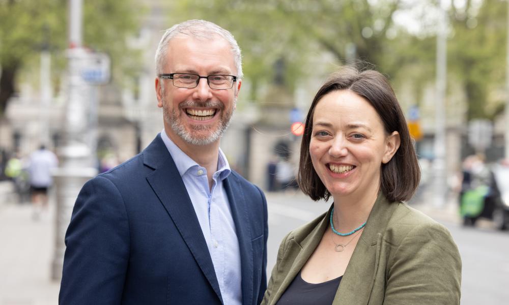 Roderic O'Gorman TD and Cllr. Janet Horner