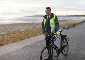 Eamon Ryan with bicycle 