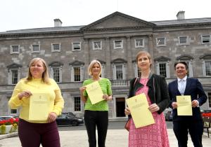 Solar Panel Bill launch - Senators Róisín Garvey, Pippa Hackett, Pauline O'Reilly, Vincent Martin