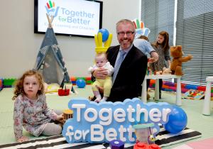 Green Party Minister Roderic O'Gorman launching Together for Better childcare programme