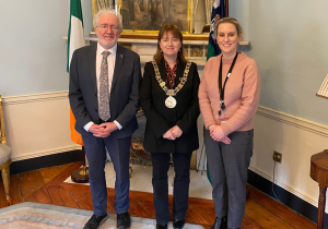 Malcolm Noonan, Caroline Conroy and Carolyn Moore