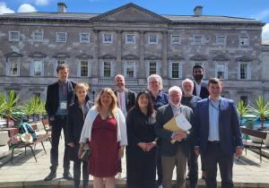 Green Party representatives at Bill launch