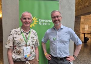 Ciaran and Roderic at Budapest Pride