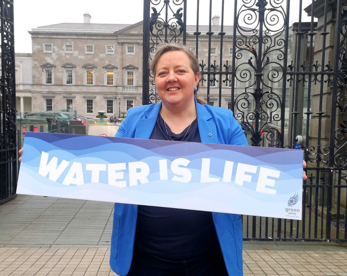 Róisín Garvey outside the Dáil